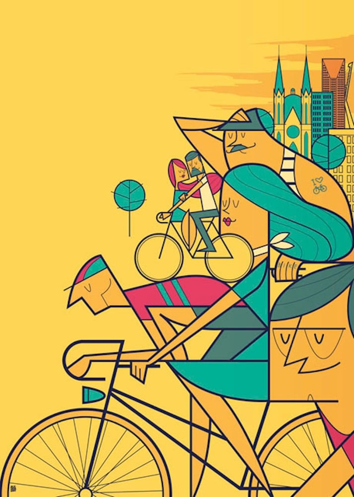 Ale Giorgini e le sue illustrazioni sul mondo della bici illustrazioni sul mondo della bici