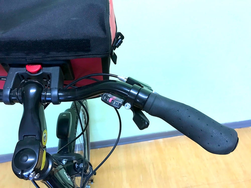 bicicletta anti male mani